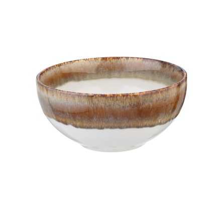 BOWL STONEWARE  BROWN 17,5 CM