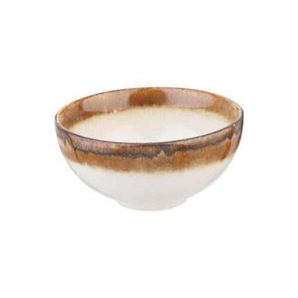 BOWL STONEWARE BROWN 12 CM