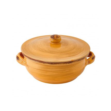 POT CASSAROLE EARTHENWARE YELLOW