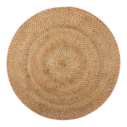 PLACEMAT RATTAN, ROUND, DIA 36 CM, NATUL