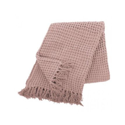 BEDSPREAD COTTON WAFFLE 250X260CM, MAUVE