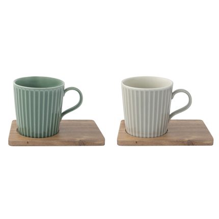 TBR MUGS/ACACIA SAUCER SET2 380ML