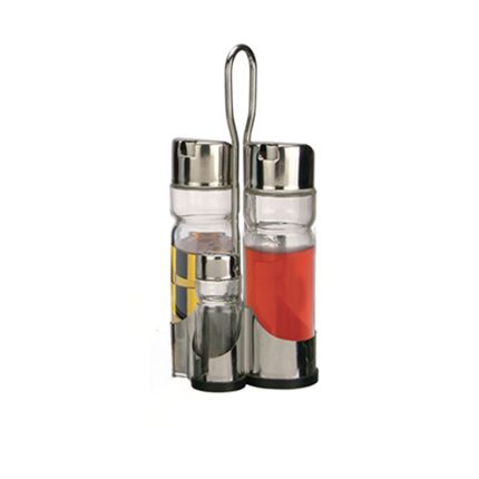 CRUET 4PCS SET S/STEEL 18/8