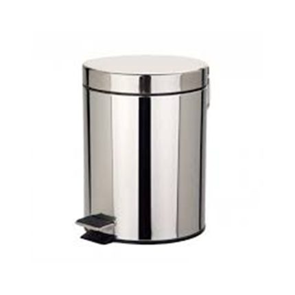 PEDAL BIN S/STEEL 5LT EVA