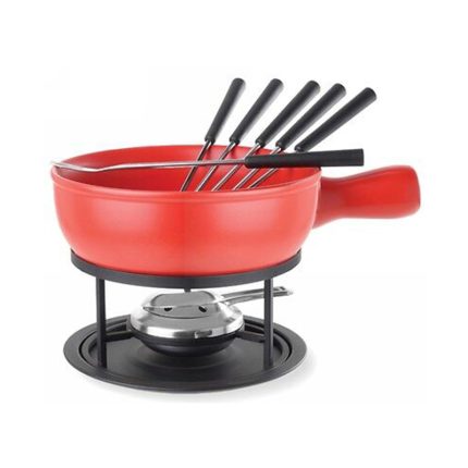CHEESE FONDUE SET RED 11PCS EVA