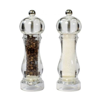 PEPPER MILL + SALT MILL SET 18 CM