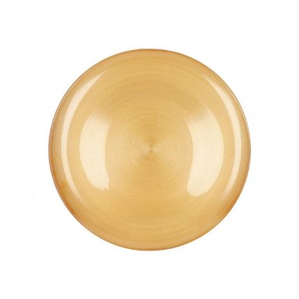 PLATE ARES OCHER GLASS 32 CM D