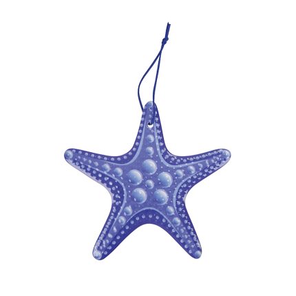 STARFISH RED CERAMIC/CORK POT HOLDER