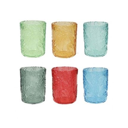 TUMBLER GLASS ACRYLIC 6PC