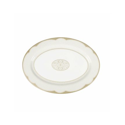 GOLDENEYE PLATTER OVAL 35X25CM GOLD