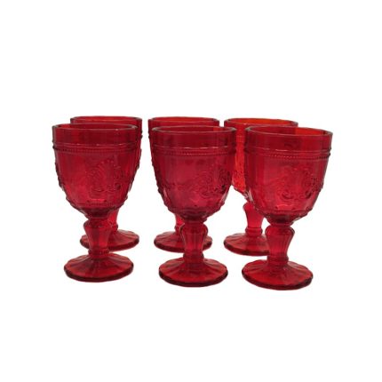GOBLET RED SET/6
