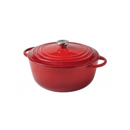 CASSEROLE COCOTTE RED CAST IRON 4LTS