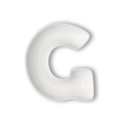 LETTER G PORCELAIN