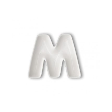 LETTER M PORCELAIN