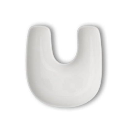LETTER U PORCELAIN