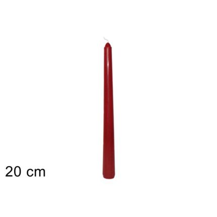 CANDLE 20CM TAPER RED