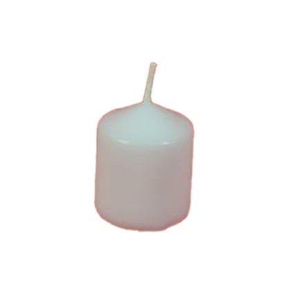 CANDLE WHITE 2PCS 5X4CM