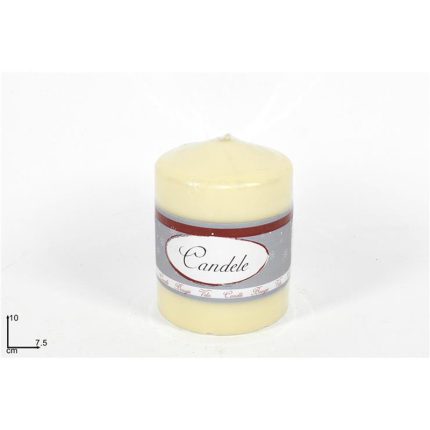 CANDLE IVORY 10X7.5CM