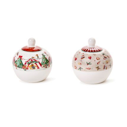 SUGAR BOWL W/ GIFT BOX NEW BONE CHINA