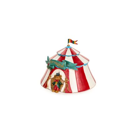 CIRCUS TENT WITH DIRECTOR BEAR 20X20X16