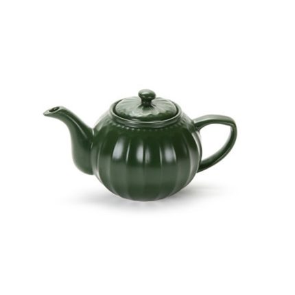 DARK GREEN TEA POT H 10,5X14,5 CM 1 LT