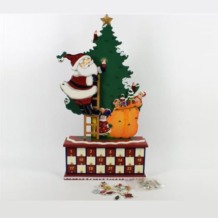 XMAS TREE/SANTA ADVENT WD