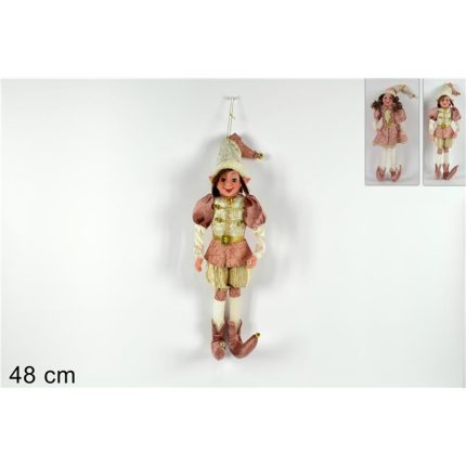 ELF PINK/VELEVET 48CM 2ASS.