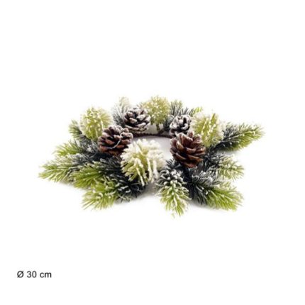 CANDLE WREATH 30CM