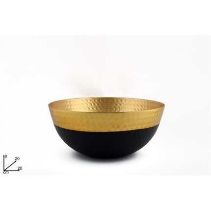 VASE 20X8 METAL GOLD VINTAGE
