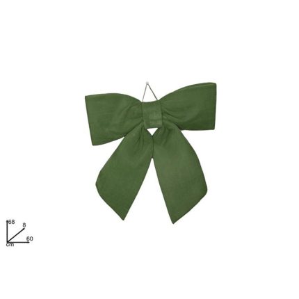 BOW GREEN VELVET 60CM