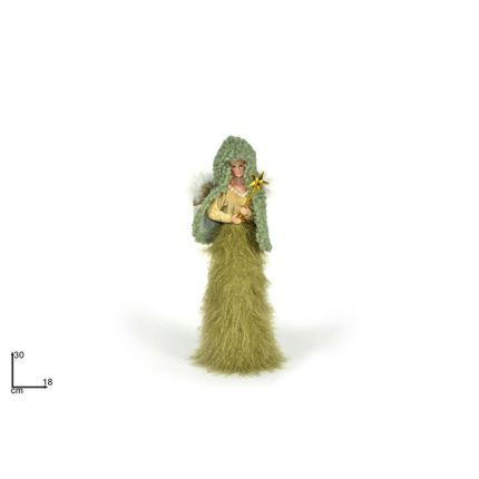 XMAS ANGEL/TOPPER GREEN 30CM