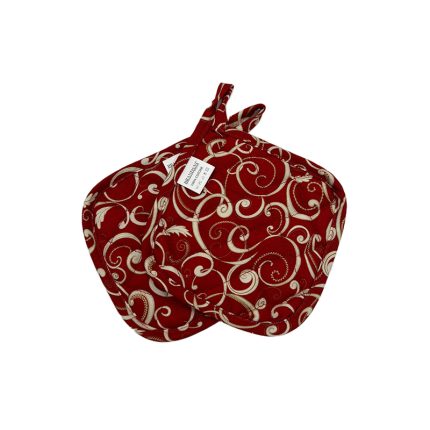 OVEN GLOVES SET 2 FILO D'ORO RED