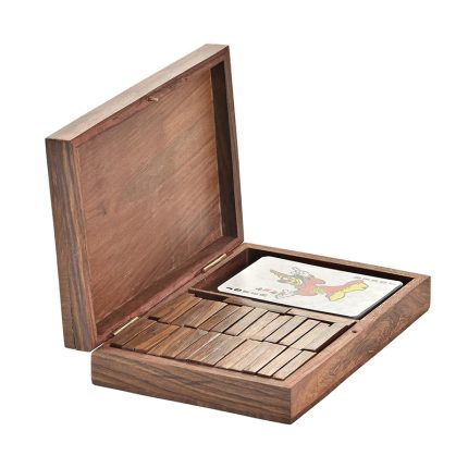 GAME SET 3 SHEESHAM BRASS BROWN
