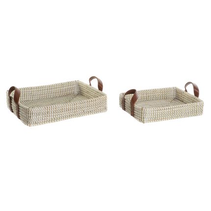 TRAY SEAGRASS PU 41X32X9 NATURAL