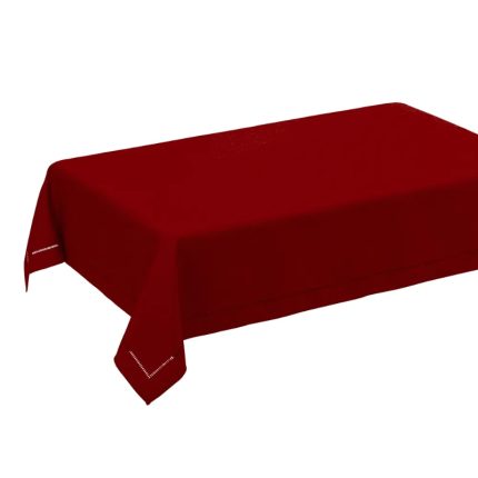 TABLECLOTH LOVING POLYESTER RED 150 X 21