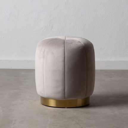 PUFF GREY VELVET DECORATION