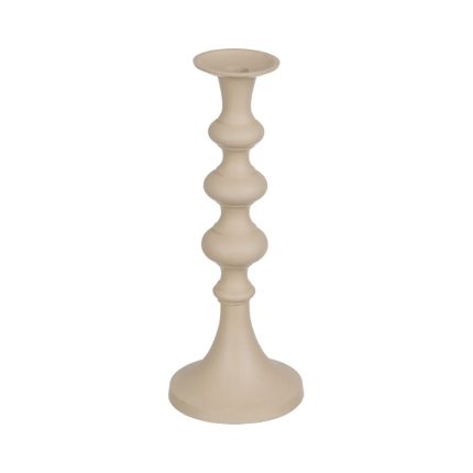 CANDLEHOLDER CREM 13X13X33CM