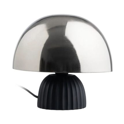 TABLE LAMP BLACK-SILVER METAL 24X24X22CM