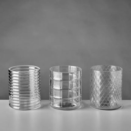 VASE 3/M GLASS 11 X 11 X 13,30 CM