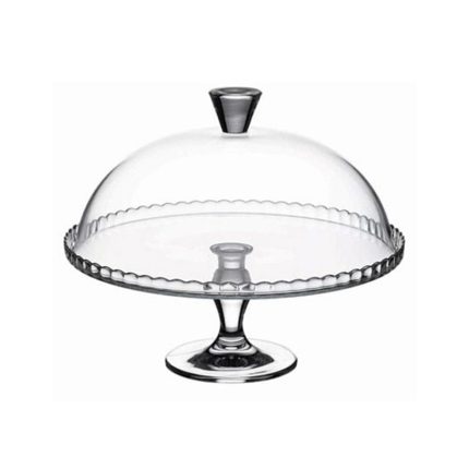 CAKESTAND FOOTED/ DOME 32CM