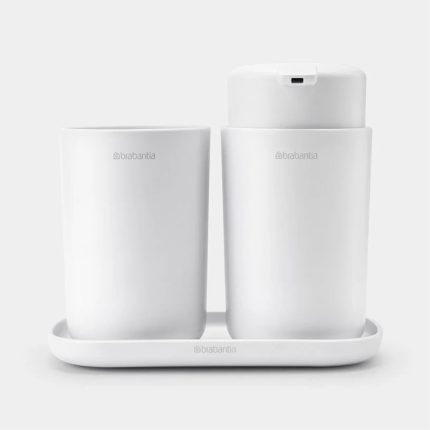 BRABANTIA BATHROOM SET OF 3 WHITE