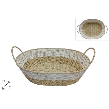 RATTAN BASKET OVAL 44CM