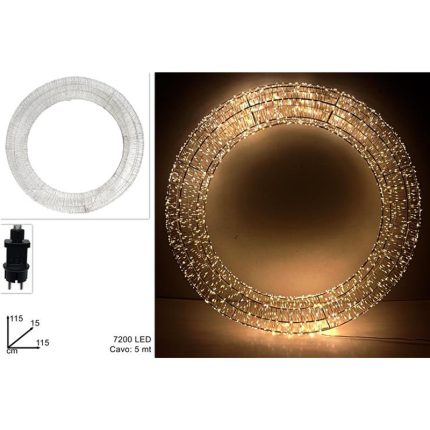 CIRCLE ORNAMENT W/LIGHT 115CM