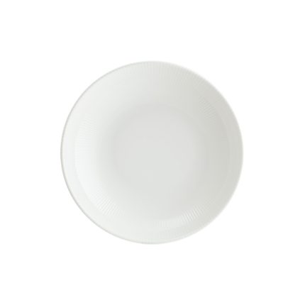 IRIS WHITE BLOOM 23CM DEEP PLATE