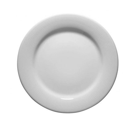 DUNYA 27CM FLAT PLATE WHITE