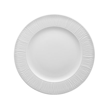 EMOTION 25CM FLAT PLATE WHITE