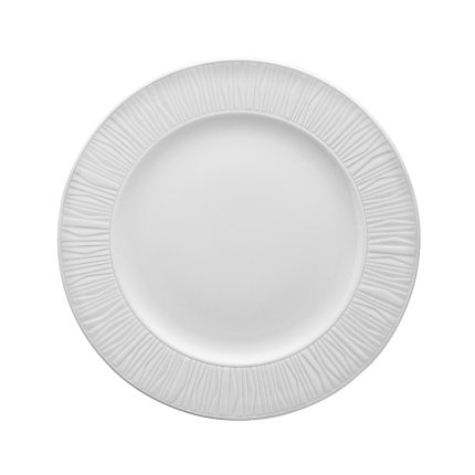 EMOTION 30CM FLAT PLATE WHITE