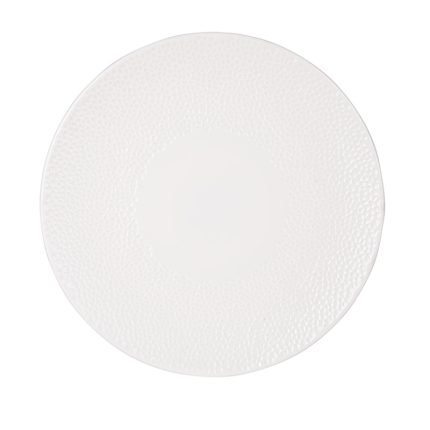 BONE WELLINGTON 32CM FLAT PLATE WHITE