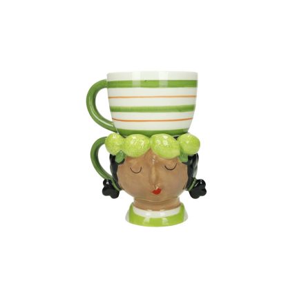 DOUBLE MUG LADY/LEMONS
