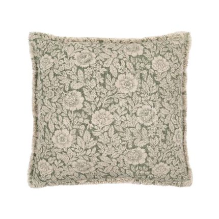 CUSHION FLOWERS DARK BEIGE 45X45CM